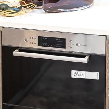 Imagem de Ímã de lava-louças, sinal limpo e sujo, ímã forte que não arranha ou indicador de opções adesivas informa se os pratos estão limpos ou sujos