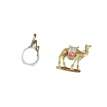 Imagem de Fenteer Estatueta de para Meninas, Estátua de Animal para Mulheres, Centro de Mesa, Quarto, Leitores, Presente, Estante, Escultura Abstrata de Fazenda,