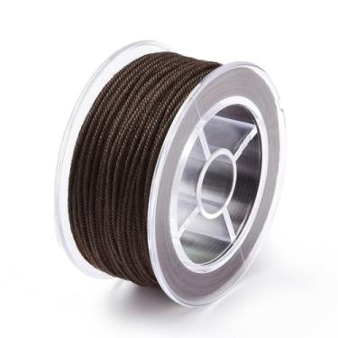 Imagem de 1 rolo de macramê de algodão corda trançada de 1 mm para pulseira faça você mesmo, colar, acessórios de cabelo, artesanato, decoração de parede, caixas de presente penduradas, embalagem de embrulho