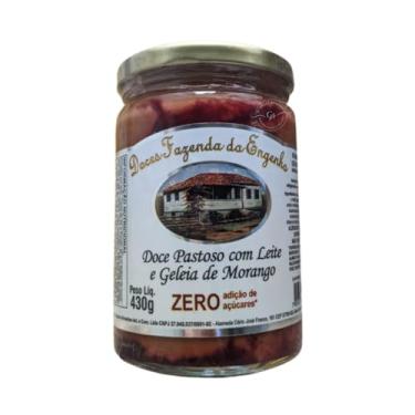 Imagem de Doce de Leite com Morango Diet, Sobremesa sem Açúcar, Pote de Vidro, 430g, para Dietas Especiais e Diabéticos