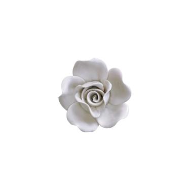 Imagem de Arte de parede de flor de cerâmica 3D, escultura floral feita à mão, decoração de escultura de arte de parede de planta artificial, decoração de parede de flor 3D, decoração de casa moderna para sala