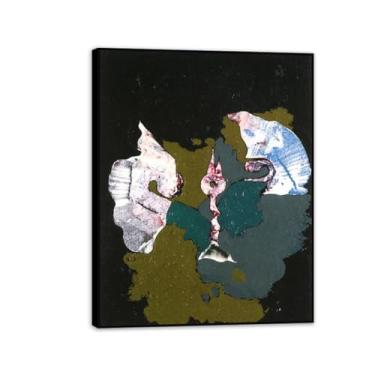 Imagem de Max Ernst Poster Abstração Reproduções de Pinturas Famosas Surrealismo Arte de Parede Tela Max Ernst Decoração de Parede para Presentes de Sala de Estar 65 x 50 cm (66.0x48.3 cm) Moldura Preta