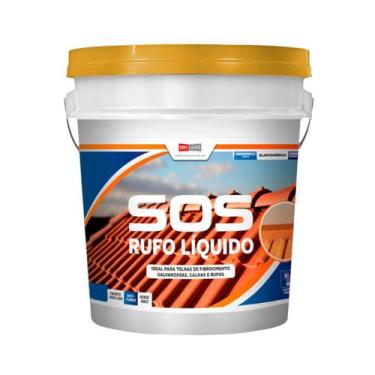 Imagem de Sos Telhas Elastment Rufo Líquido Furo Trinca 3,6kg Branca - Drylevis