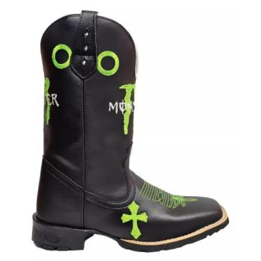 Imagem de Bota Botina Preta Monster - ArthurS Texas Boots, Preto, 34