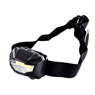 Imagem de Lanterna de cabeça portátil LEDs, luz de trabalho, ilnação branca ultra brilhante, lâmpada de lanterna de cabeça com 3 modos de ilnação para pesca, acampamento