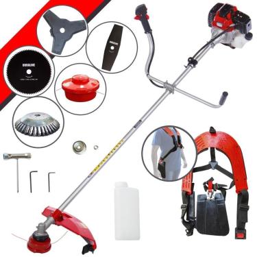 Imagem de Roçadeira Toyama Rt43-l 43cc 2t + Facas 2p 80d E Escova