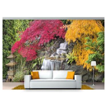 Imagem de Papel De Parede Jardim Japonês Árvore 3D Jjp41 - Você Decora
