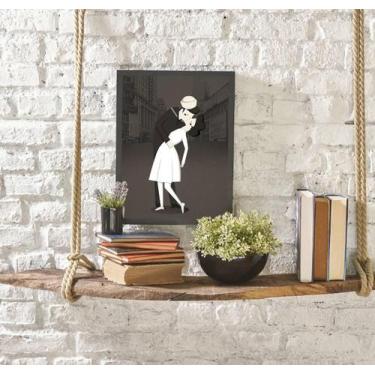 Imagem de Quadro Decorativo Figurativo Beijo Segunda Guerra - Quadros On-Line