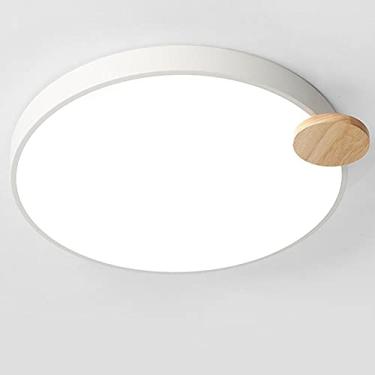 Imagem de CHENKUI Luminária de teto regulável de 3 cores, instalação moderna embutida lâmpada de teto LED iluminação circular europeia simples adequada para sala de estudo, sala de estar, etc