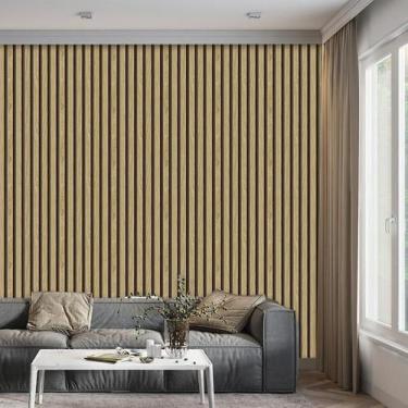 Imagem de Papel De Parede Efeito Ripas Pinho Silvestre Adesivo Lavável - LRP