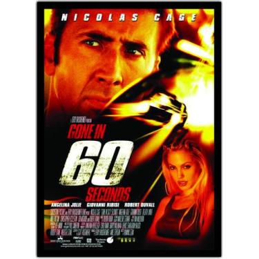 Imagem de Quadro Decorativo Filmes Cinema 60 Segundos Com Moldura - Vital Quadro