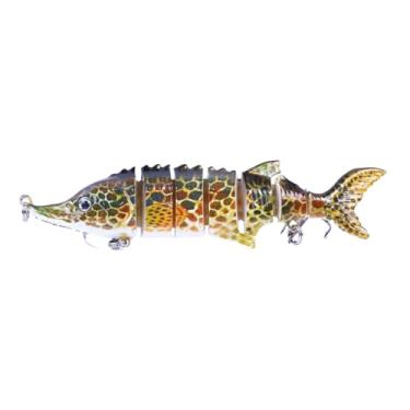 Imagem de Iscas de , robalo, multiarticulado, 3D, realista, de mergulho profundo, equipamento flutuante para expedições, offshore,