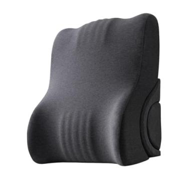 Imagem de Llazsybz Travesseiro de Leitura de Espuma Viscoelástica, Travesseiro de Encosto, para Homens E Mulheres, Suporte para As Costas, para Sentar Na Cama, Assistir, Cinza Escuro