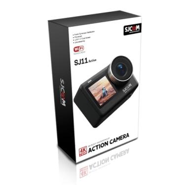 Imagem de SJCAM SJ11 Active Câmera de Ação 4K, Tela Dupla Sensível ao Toque 2.33" Traseira e 3" Frontal, Bateria 1300 mAh, USB-C, Preto