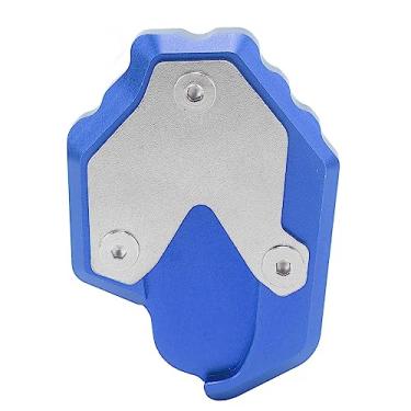 Imagem de Suporte lateral de alumínio cnc, placa de extensão, suporte de pé, substituição, força 350 nss350 2020-2022, suporte de motocicleta, ampliador (Azul)