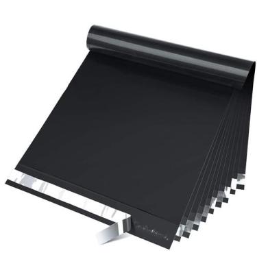 Imagem de Envelopes de remessa pretos Poly Mailers Fuxury 12 x 15,5 200 unidades