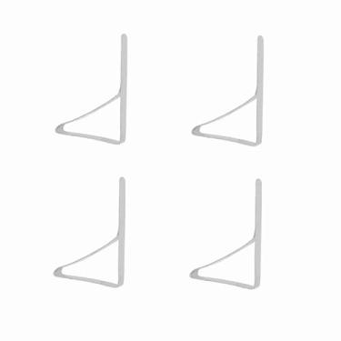 Imagem de Generic Suporte de Pano de Mesa de Aço Inoxidável Clipes Antiderrapantes Braçadeiras de Toalha de Mesa 4 Peças para Festa de Família Buffet de Casamento 10.5 * 7cm