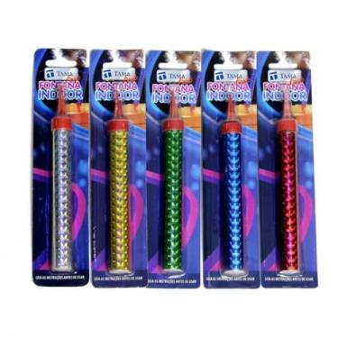 Imagem de Vela Vulcão Chama Colorida Blister – Total 5 Unidades