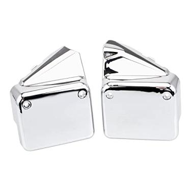 Imagem de XMMT Capas de carenagem de bateria esquerda e direita painel lateral capa de tanque de óleo adequada para Honda Shadow Spirit VT750 DC 2000-2009 / Black Widow 2000-2007 (não serve para Spirit VT750C2