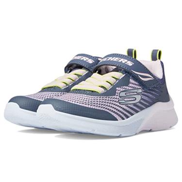 Imagem de Skechers Tênis infantil unissex Microspec-Rejoice Racer, Carvão/Multi, 12 Little Kid