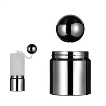 Imagem de watchget Conjunto de xícara e alça de dosagem de café de aço inoxidável compatível com Comandante C40 C60 Moedor manual de café esférico e recipiente acessórios para moedor de café expresso manual