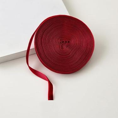 Imagem de Fita de veludo elegante de 10 metros de largura de 1 cm para laço de cabelo, laço de veludo para embrulhar presente