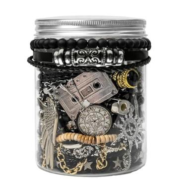 Imagem de SMUOBT Conjunto de frascos de joias misteriosas – Caixa de joias surpresa de 40 a 45 peças para mulheres, conjunto de presente (colar, brincos, anéis, kracelet, chaveiro, grampo de cabelo) – Presente