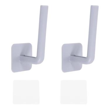 Imagem de 2 suportes para chapéus para bonés de beisebol, ganchos adesivos de plástico para chapéus, organizador de chapéus, cabides fortes para parede, porta, armário, escritório, quarto, cinza