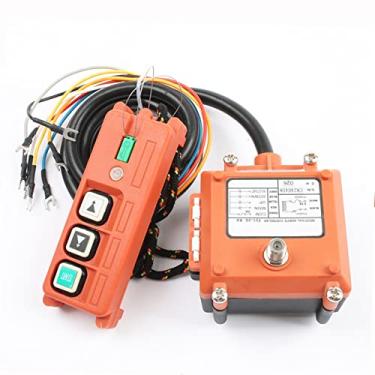 Imagem de AXPTI Controle remoto industrial sem fio, guincho elétrico, controle remoto, motor de enrolamento, interruptores de jato de areia usados F21-2S interruptor de rádio (VHF310-331Mhz, DC 36V)