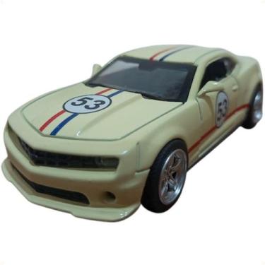 Imagem de Miniatura 132 Camaro 53 Herbie Metal 12x5cm Com Fricção - TZC Die Cast