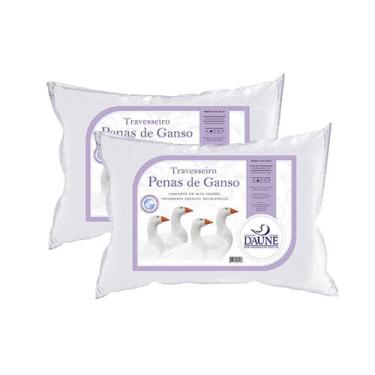 Imagem de Travesseiros Pena Ganso 100% - Kit 2 Unidades - Daune