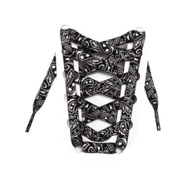 Imagem de Cadarços Planos Dourados Para Tênis Esportivos Casuais De Basquete E T