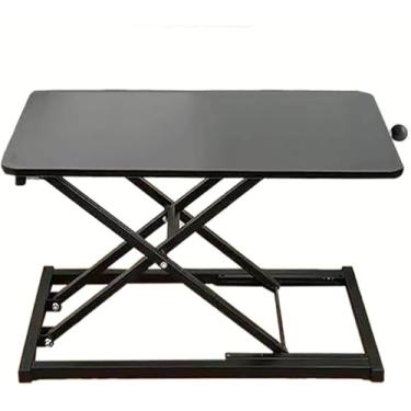 Imagem de Conversor de mesa em pé ajustável em altura, suporte de teclado para elevação de mesa, conversor de altura fácil de elevar, estações de trabalho de computador, sala de estudo, escritório, portátil