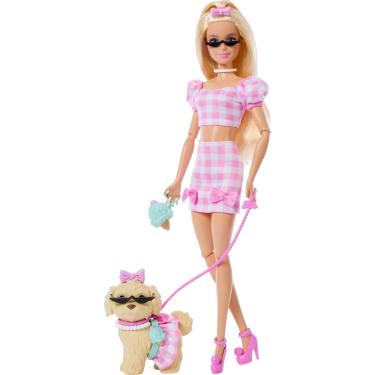 Imagem de Boneca Barbie Looks Gêmeos Loira com Cachorro e Acessórios