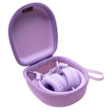 Imagem de Capa de fone de ouvido infantil compatível com Elecder i37 / Noot K11 / iClever BTH12 / HS19 / BTH26 / JoySpark-T5 / Candy Bila BH03 / EarFun/IMYB/MIDOLA MD-B01 Fone de ouvido infantil dobrável, roxo