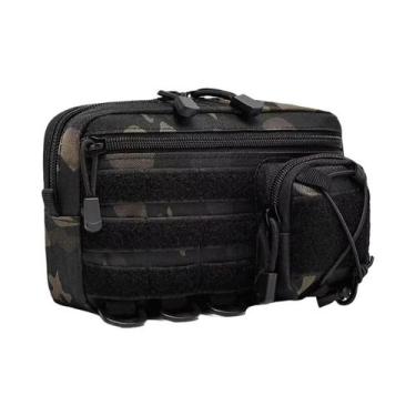 Imagem de Bolsa De Cintura Sistema Molle Para Armazenamento EDC Com Múltiplos Bo