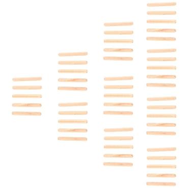 Imagem de Acouto 50 Peças M6 * 40 Pinos de Madeira - Hastes de Passador de Artesanato Caneladas Redondas Montagem e Junta de Móveis, Material de Madeira Resistente, para Usar Projetos e Melhorias Domésticas (M6*50(50PCS))