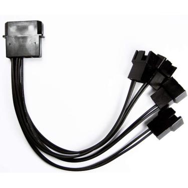 Imagem de CABO ADAPTADOR MOLEX IDE MULTI FAN PARA 4 COOLERS 12V VENTILADOR VENTUINHA PARA 3 OU 4 VIAS DE CONECTOR