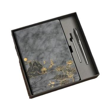 Imagem de Conjunto De Cadernos A5 Com Capa PU Que Muda De Cor, Caixa De Presente