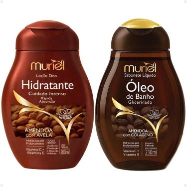 Imagem de Kit Muriel Amêndoa Com Avelã: Sabonete Óleo De Banho 230ml e Loção Deo Hidratante 200ml