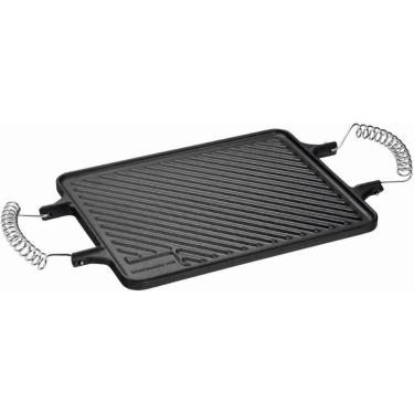 Imagem de Chapa dupla face 28x23cm ferro fundido Panela Mineira