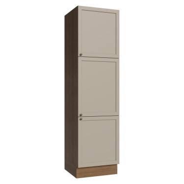 Imagem de Paneleiro 60 cm 3 Portas Rustic/Crema Vik Madesa
