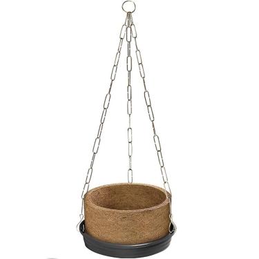 Imagem de Vaso Nutricoco Fibra de Coco N1 com Prato e Corrente Nutriplan