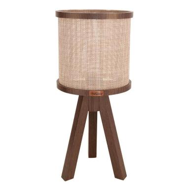 Imagem de Abajur Muller Oxford Tripé Imbuia 1 Lâmpada 130ib