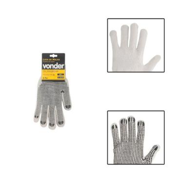Imagem de Luva Malha 3 Fios Pigmentada Branca - Vonder
