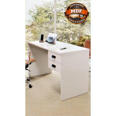 Imagem de Escrivaninha Londres 118cm com 2 Gavetas Mesa para Computador Home Off