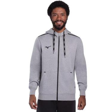 Imagem de Moletom Masculino Mizuno Zipper, Cinza, G
