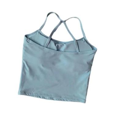 Imagem de Regata Feminina De Yoga Com Costas Escovadas De Secagem Rápida, Colete