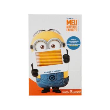 Imagem de Hastes Flexíveis Minions Cremer 75 Unidades