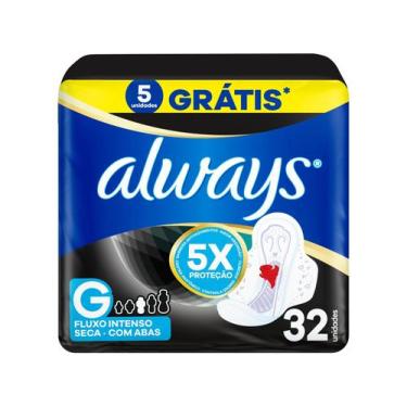 Imagem de Absorvente Always Noites Tranquilas Seca com abas 32 Unidades, 32